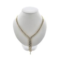 Gold necklace with diamonds; 8.13 ct.