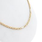 Image 5 of Two-tone gold square king chain | 64 cm