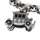 Image 4 of Silver robust charm bracelet; La Niki | 20 cm
