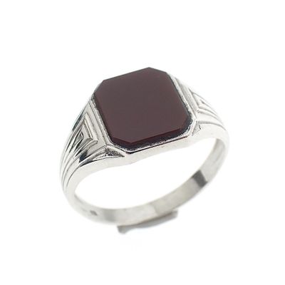 Image 1 of Signet ring set with carnelian