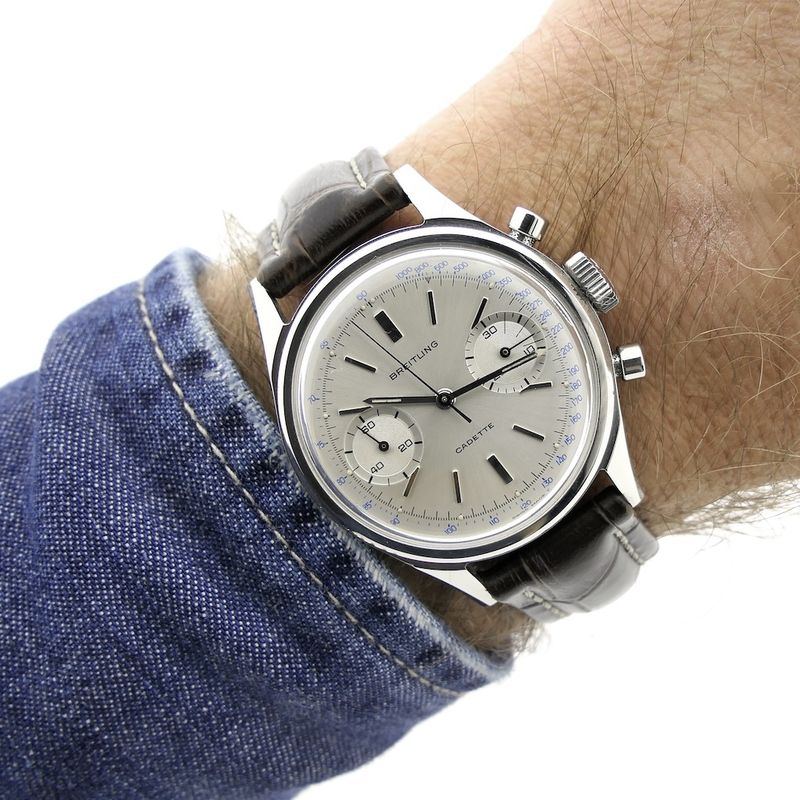 Image 7 of Breitling Cadette; Vintage chronograph men's watch