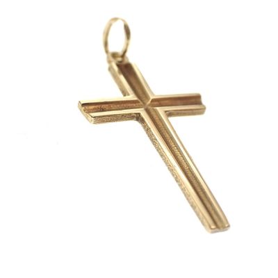 Image 2 of Gold pendant of a cross