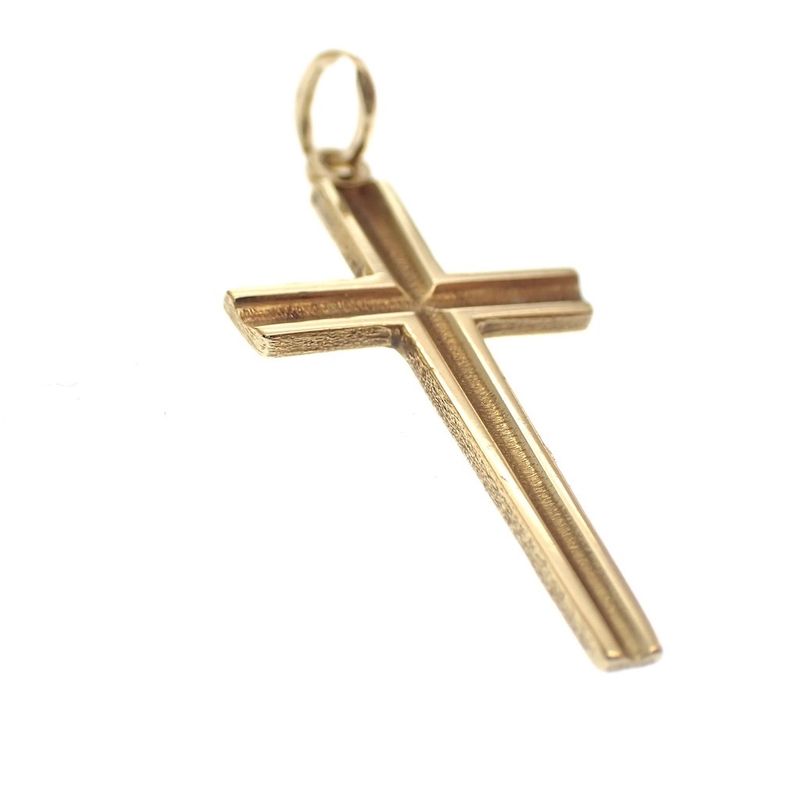 Image 2 of Gold pendant of a cross