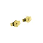 Image 6 of Vintage gold stud earrings with garnet