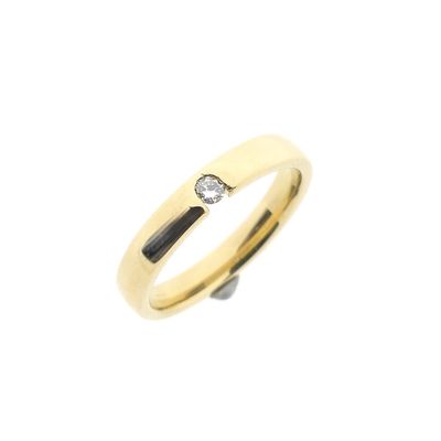 Image 1 of Gold (wedding) ring with diamond | 0.05 ct.