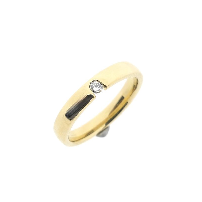 Image 1 of Gold (wedding) ring with diamond | 0.05 ct.