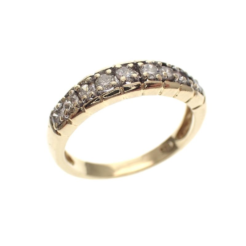 Image 1 of Gold ring with diamonds; 0.54 ct.