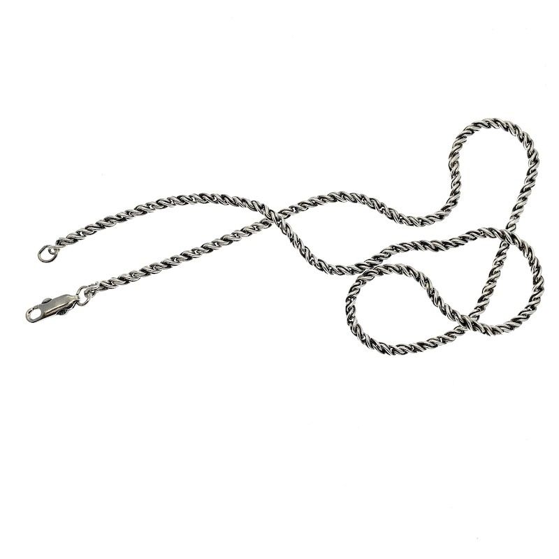 Image 4 of Silver cable chain | 45 cm