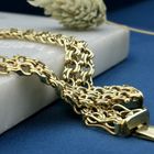 Image 2 of Gold double Prince of Wales link bracelet