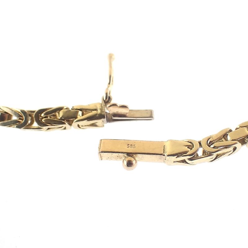 Image 7 of Gold king's link bracelet | 20.5 cm