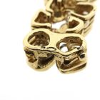 Image 10 of Two-tone gold fantasy bracelet with 0.525 ct diamond.