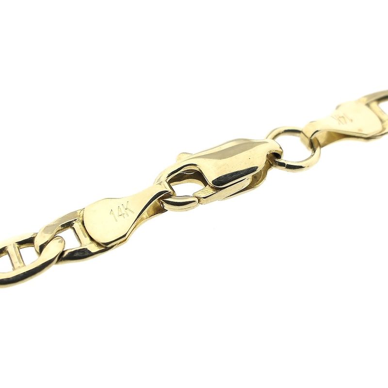 Image 3 of Gold navy link necklace