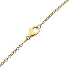 Image 4 of Gold necklace with fixed pendant and diamonds; 0.135 ct.