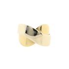Image 3 of Two-tone gold crossover ring