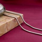 Image 2 of White gold snake link chain | 47 cm