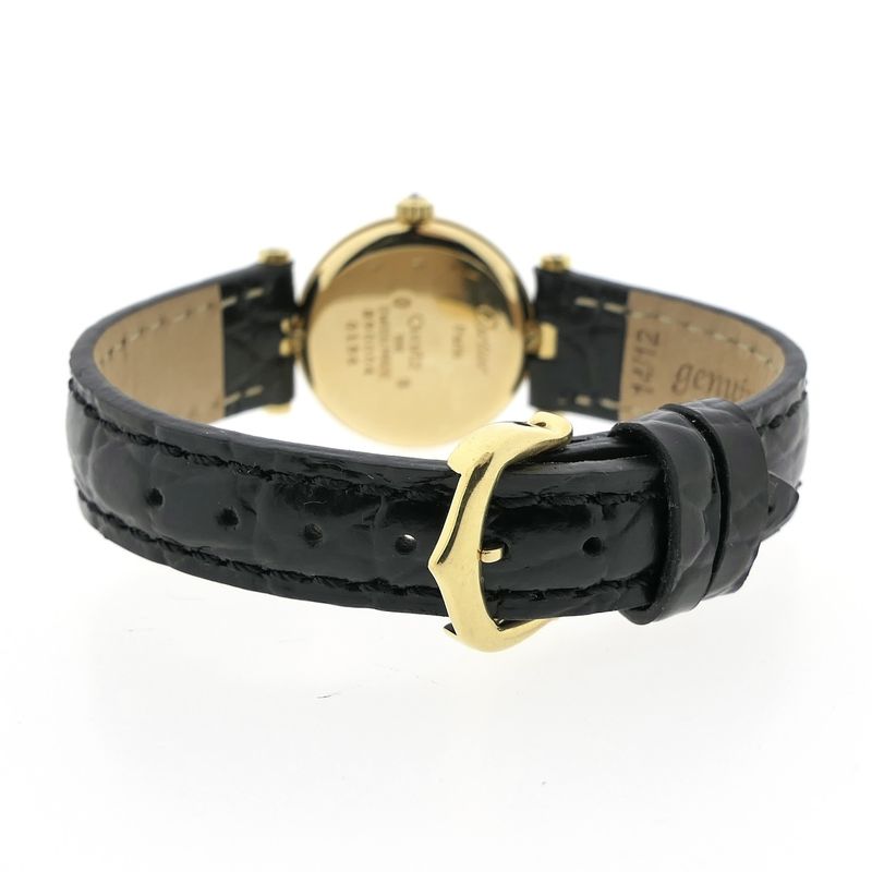 Image 7 of Cartier 'Must de Vendôme' 890004; 18k gold women's watch with diamonds