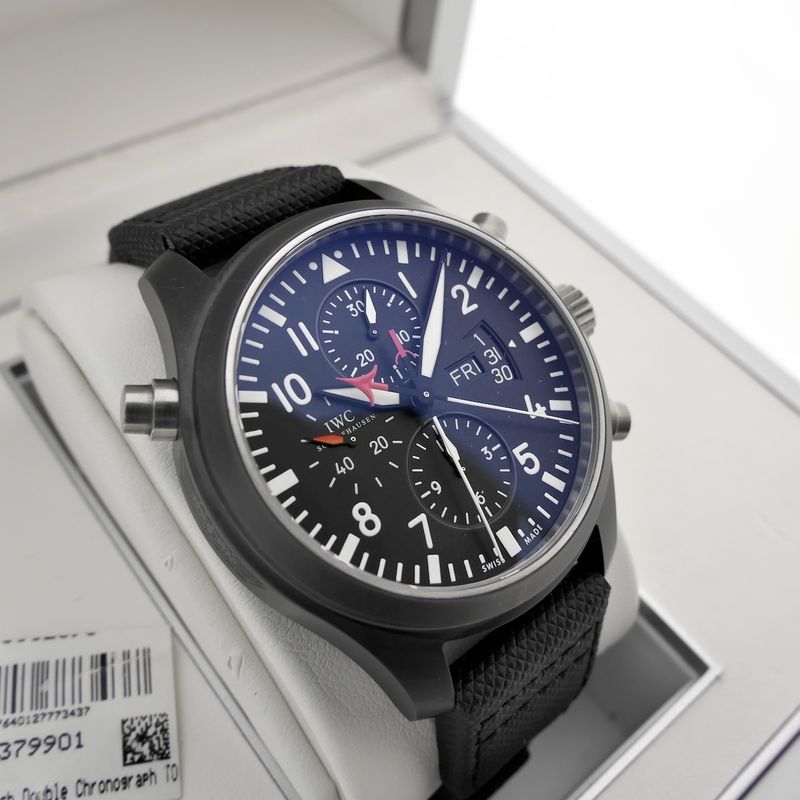 Image 15 of IWC Pilot's Watch Double Chronograph 'Topgun' IW379901; Automatic men's watch