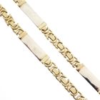 Image 2 of Two-tone gold men's necklace | 61 cm