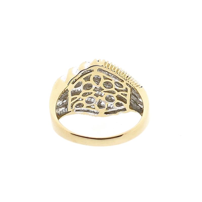 Image 4 of Gold ring with diamond; 1.30 ct.; 14K; size 18