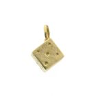 Image 1 of Gold pendant of a dice