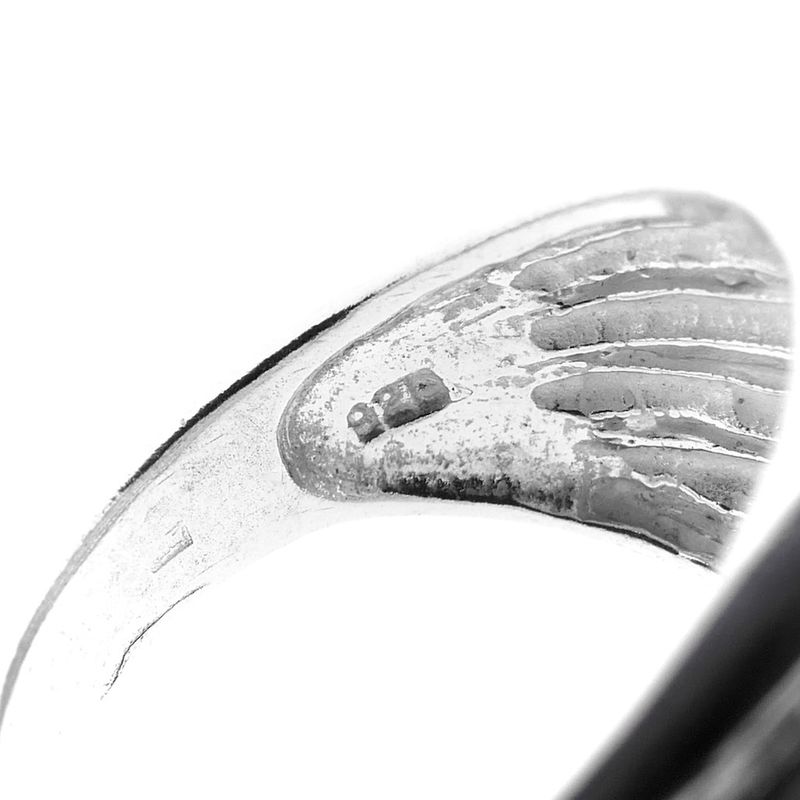 Image 8 of Silver ring with a domed design