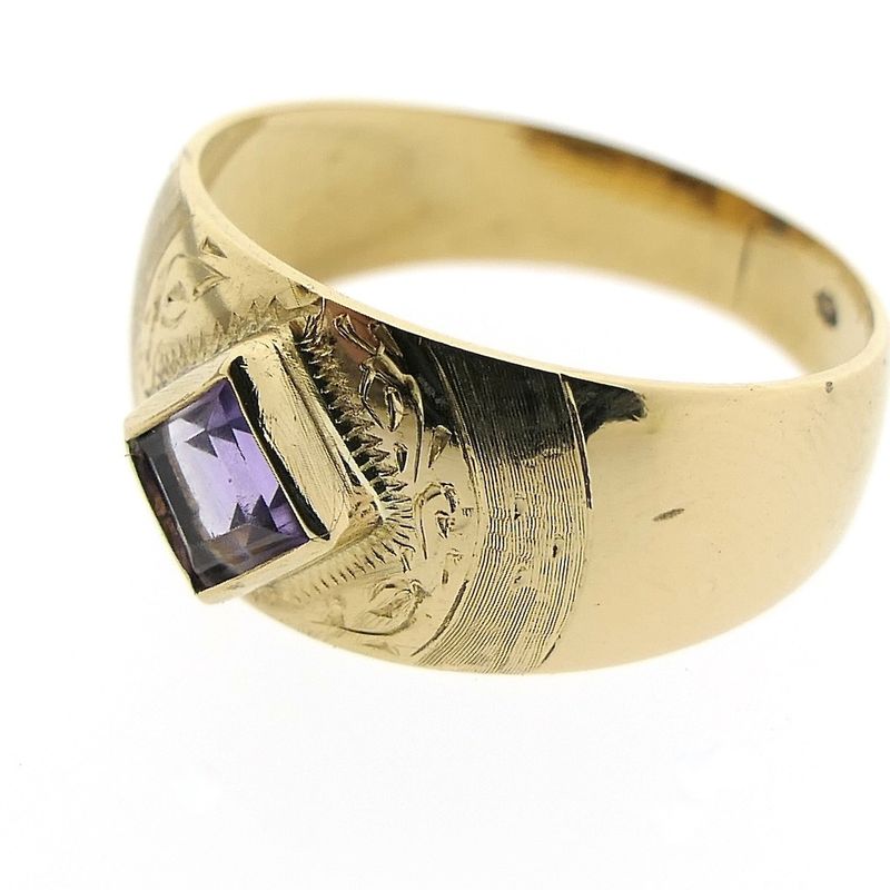 Image 4 of Victorian amethyst ring | Antique