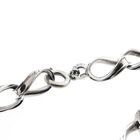 Image 3 of Silver Wide Gourmet Link Bracelet