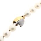 Image 3 of Pearl necklace with 9 carat bicolor clasp