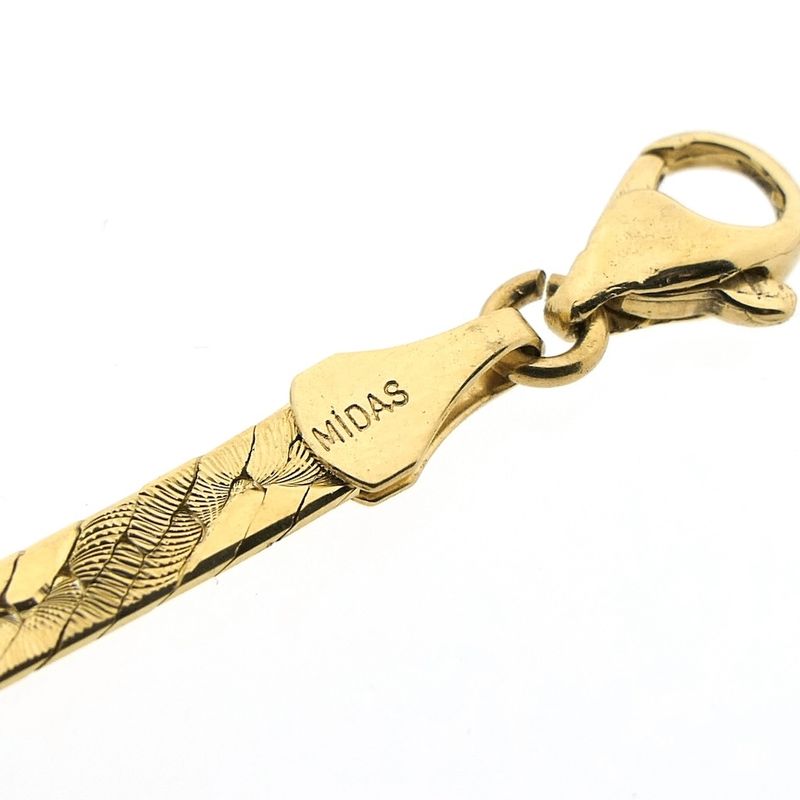 Image 6 of Gold Midas link chain with print