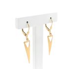 Image 1 of Gold triangle stud earrings