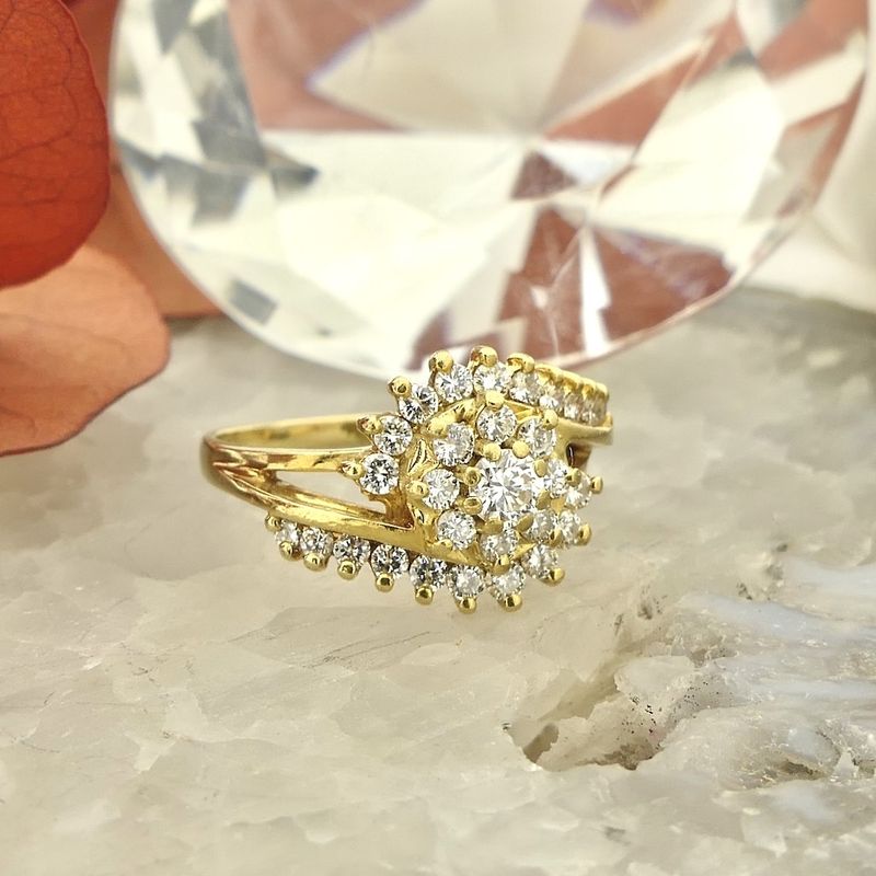 Image 2 of 18K Gold ring with diamonds | 0.52 ct.