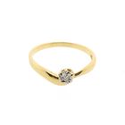 Image 7 of Gold solitaire ring with diamond | 0.02 ct.