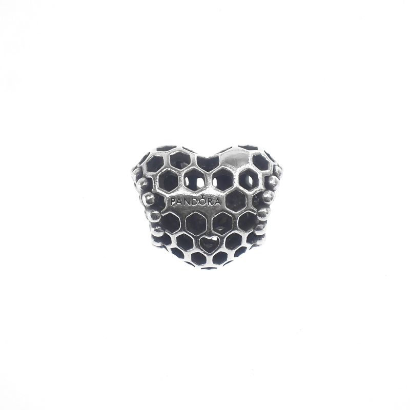 Image 4 of Pandora Moments charm; Silver; Bee Happy