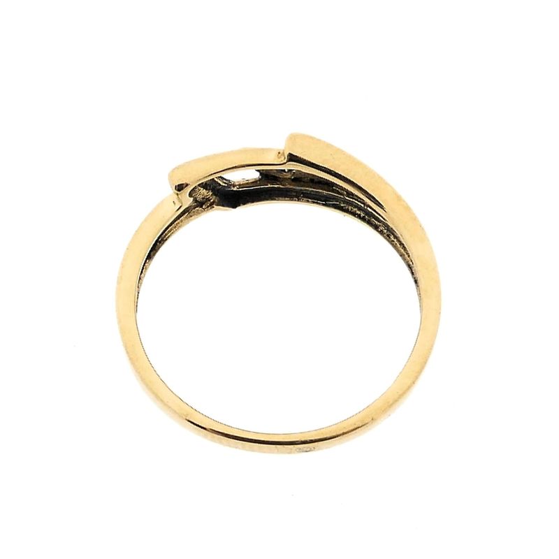 Image 5 of Gold ring with diamond; 0.005 ct.