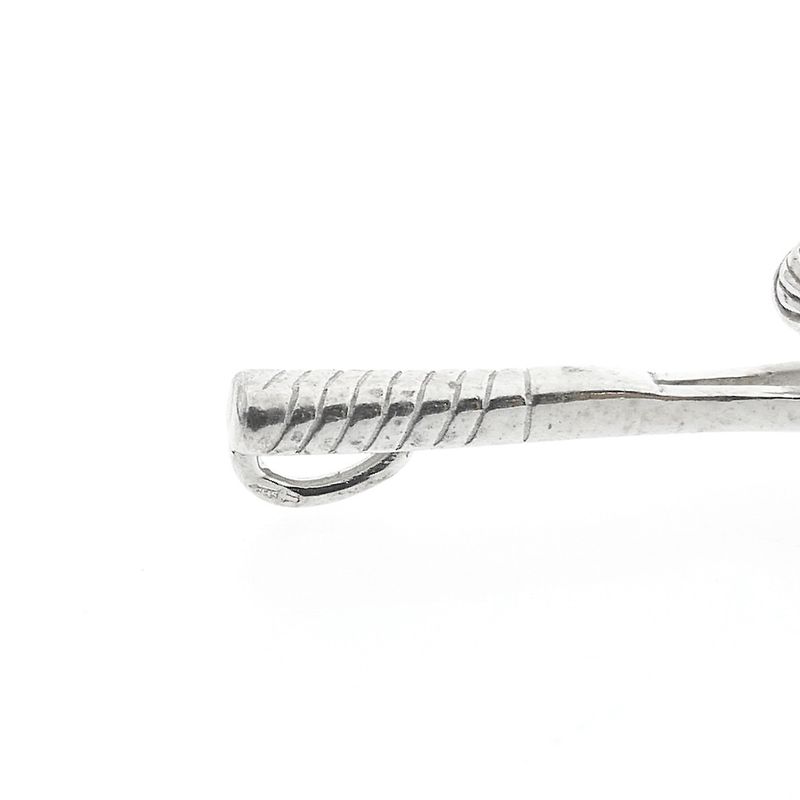 Image 5 of Silver pendant of a tennis racket with a tennis player