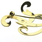 Image 5 of Gold letter brooch; letter R