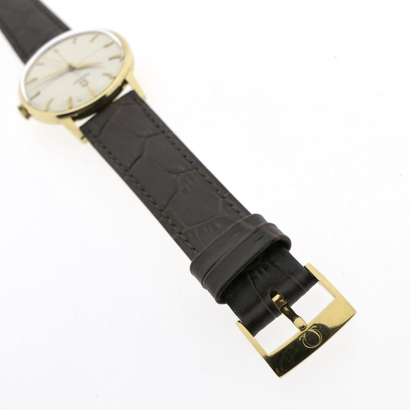 Image 14 of Omega Geneva 'Zephyr Dial' 14720 2; Vintage 18k gold watch