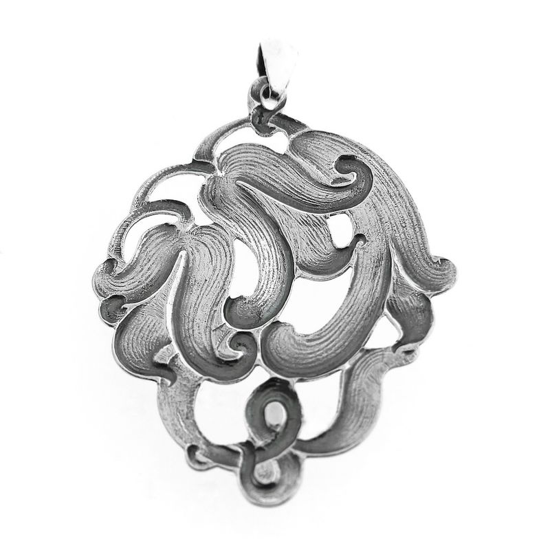 Image 6 of Antique silver pendant | Art Nouveau