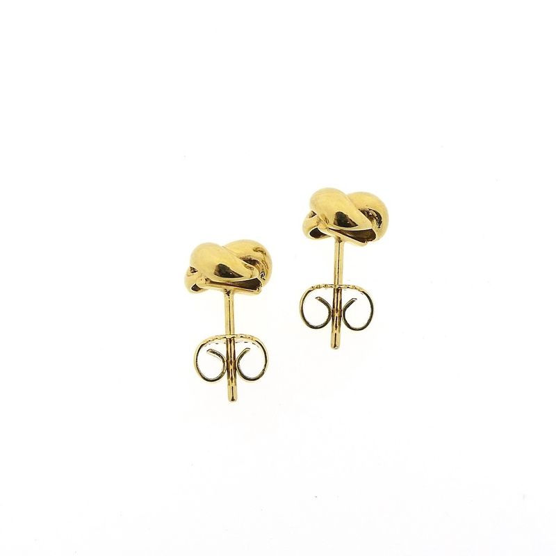 Image 5 of Gold button stud earrings