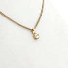 Afbeelding 7 van Gouden hanger met zirconia