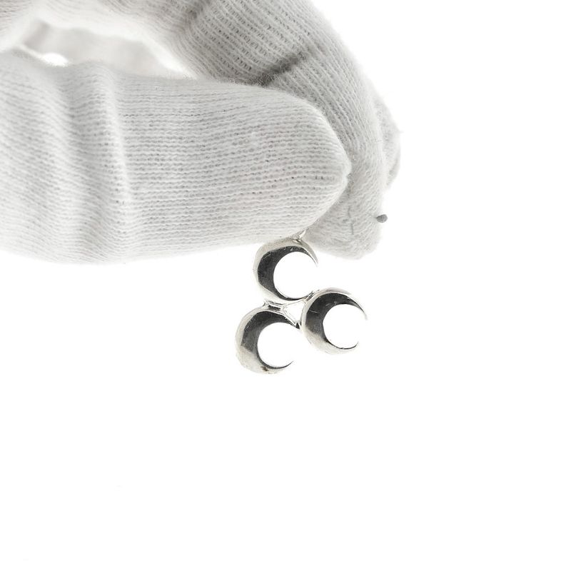 Image 4 of Silver pendant of three half-moons