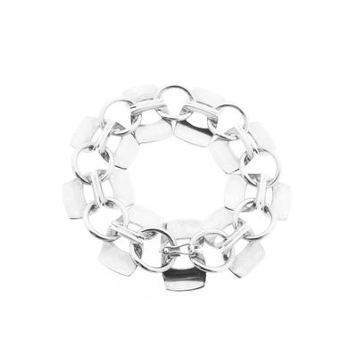 Image 2 of Silver robust bracelet; ALTON | 22 cm