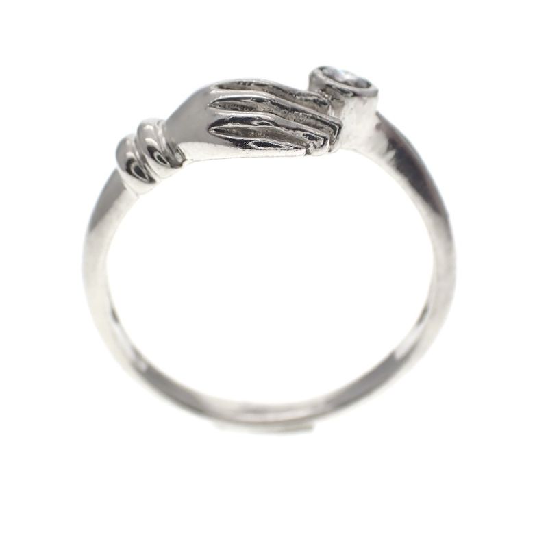 Image 3 of Silver ring; Grab your luck | With Zirconia