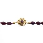 Image 5 of Glass bead necklace/sautoir with gold clasp