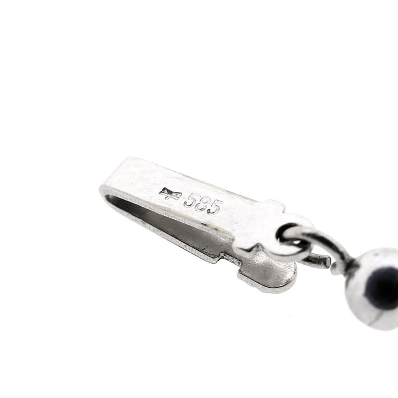 Image 7 of Pearl necklace with white gold clasp