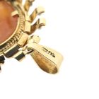 Image 4 of Vintage gold pendant/brooch with cameo