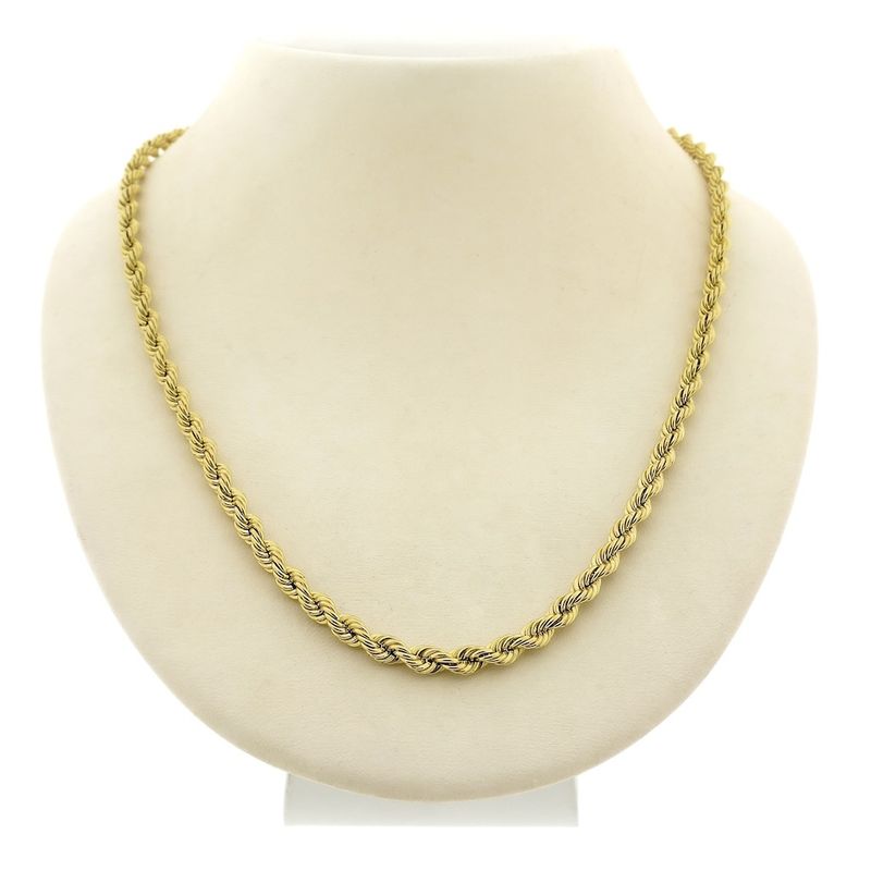 Image 1 of 8K Twisted Link Chain | 50cm