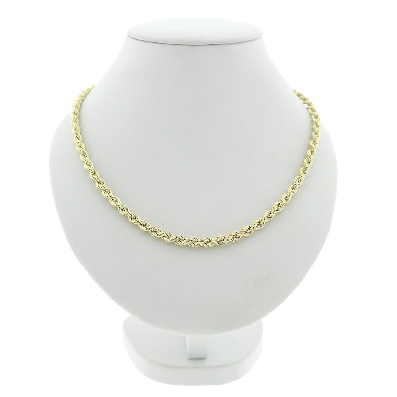 Image 7 of Gold twisted link chain