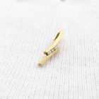 Afbeelding 9 van Gouden minimalistische hanger met diamant; 0,015 ct.