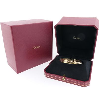 Image 1 of Gold Cartier Trinity bracelet; Size M